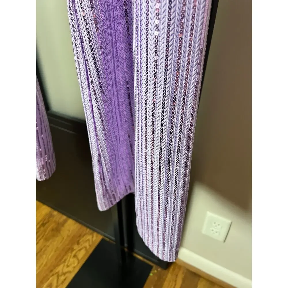 Stine Goya Markus lavender Sequin Trousers Size Large - Picture 7 of 8
